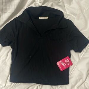 NWT Black Crop Top